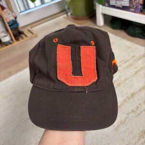 Y2K Brown and Orange U‎ Hat